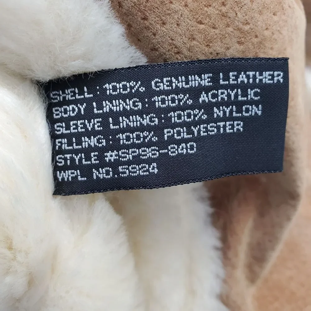 Cooper Collection Coat Womens‎ Medium Multi Genuine Leather Suede Toggle Button - Picture 6 of 8